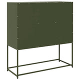Sideboard Olive Green 100.5x39x107 cm Cold-rolled Steel 853426