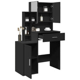 Dressing Table with Cabinet Black 80x35x132 cm 848235