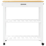 Kitchen Trolley MONZA 84x40x88.5 cm Solid Wood Pine 376102