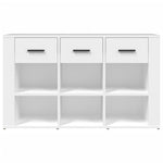 ZNTS Sideboard White 100x30x59.5 cm Engineered Wood 821004