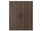 Wall Cabinet PORTO Brown Oak 60 x 31 x 100 cm Engineered Wood 885492