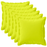 Cushion Cover 6 pcs HOUTEN Bright Green 80 x 80 cm Polyester 921714