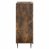 Drawer Cabinet Smoked Oak 66 x 34.5 x 92 cm Engineered Wood 894380