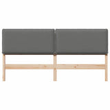 Upholstered Headboard Natural and Light Grey 180 cm 879998