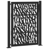 Garden Gate Black 100x125 cm Steel Trace Design 4100980