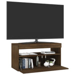 ZNTS TV Cabinet with LED Lights Brown Oak 75x35x40 cm 815127