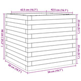 Garden Planter 50x50x46 cm Impregnated Wood Pine 3282408