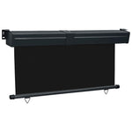 Balcony Side Awning 175x250 cm Black 48436