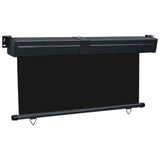 Balcony Side Awning 175x250 cm Black 48436