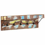 Coat Rack with Shelf Brown 73 x 19 x 23 cm Solid Reclaim wood 4102747