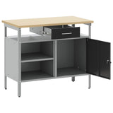 Work Bench with Drawer Black and Grey 100 x 55 x 85 cm 4103458
