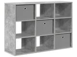 Sideboard with Drawer Concrete Grey 88.5 x 29 x 84.5 cm 8000487