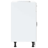 Kitchen Base Cabinet Kalmar High Gloss White Engineered Wood 853499