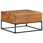 ZNTS Coffee Table 68x68x41 cm Solid Acacia Wood 320818