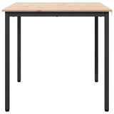Dining Table Natural 80 x 80 x 75 cm Solid Pine Wood 892783