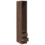 Wardrobe Brown Oak 30x50x200 cm Engineered Wood 3307744