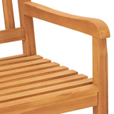 Bench Teak Solid Teak Wood 3-seater 316631