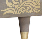 Coffee Table Grey 100 x 54 x 40 cm Solid Mango Wood 4018784