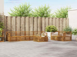 Outdoor Sofa Set 7 pcs Natural Solid Acacia Wood 3374424
