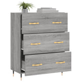 Sideboard Grey Sonoma 69.5x34x90 cm Engineered Wood 827834