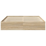 Bed Frame without Mattress Sonoma Oak 200x200 cm 3203889