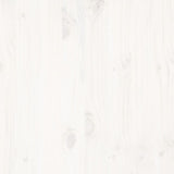 Bed Frame without Mattress White 200x200 cm Solid Wood Pine 3308727