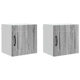 Wall Cabinet PORTO 2 pcs Grey Sonoma 40 x 31 x 40 cm 885238