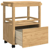 Kitchen Trolley FLORO Wax Brown 72.5 x 45 x 80 cm 42011251