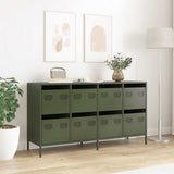 Sideboard Olive Green 135x39x73.5 cm Cold-rolled Steel 3307171