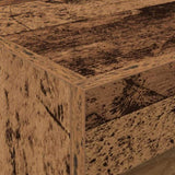 ZNTS Bedside Cabinet with LED Lights Old Wood 50x40x45 cm 862180