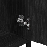 Bathroom Furniture Set 2 pcs Black Oak Engineered Wood 3402556