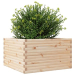 ZNTS Garden Planter 80x80x46 cm Solid Wood Pine 3282419