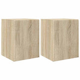TV Wall Cabinet 2 pcs Sonoma 30 x 31 x 40 cm Engineered Wood 892254