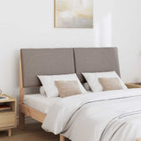 Upholstered Headboard Taupe 140 cm Solid Pine Wood 879287
