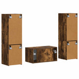 TV Cabinet Set 5 pcs Smoked Oak Engineered Wood 3409101