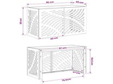 Air Conditioner Cover Silver 90 x 40 x 60 cm Galvanised Steel 8014099