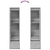 Highboard Grey Sonoma 29.5x34x119.5 cm Engineered Wood 861657