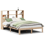 Bookcase Bed without Mattress 120x200cm Solid Wood Pine 3322560