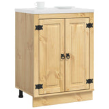 Cabinet SKI Honey Brown 60 x 46 x 81.5 cm Solid Pine Wood 42007559
