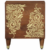 Bedside Cabinet with Door Honey Brown 40 x 33 x 46 cm 4018732