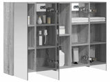 Bathroom Mirror Cabinet Grey Sonoma 70 x 14.5 x 70 cm 889092