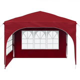 Pop-up Party Tent 290 x 290 x 245 cm Burgundy 42019862