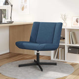 Swivel Chair Blue 63 x 75 x 76 cm Fabric 42007332