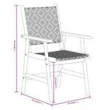 Garden Dining Set Brown Solid acacia wood Large Durable 3087126