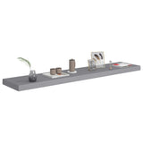 Floating Wall Shelf Grey 120x23.5x3.8 cm MDF 323862