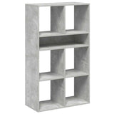 Book Cabinet Concrete Grey 66x31x112 cm Engineered Wood 860304