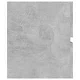 Sink Cabinet with Built-in Basin Concrete Grey Engineered Wood 3071553