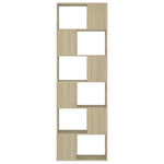 Book Cabinet Room Divider Sonoma Oak 60x24x186 cm Engineered Wood 809101