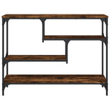 Console Table Smoked Oak 100x30x75 cm Engineered Wood 838915