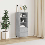 Highboard Concrete Grey 40x36x110 cm Engineered Wood 831504
